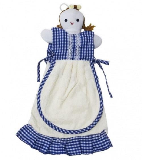 Набор кухонных полотенец Zastelli Девочка махровые 25х50 см 3 шт. Синий (21093)