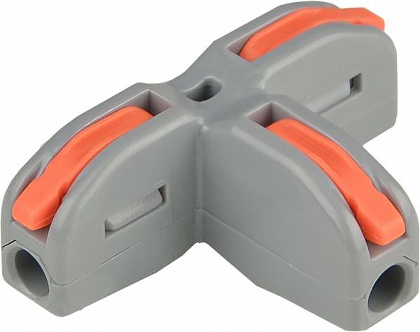 Клемма проходная АСКО-УКРЕМ PCT-11 0,5-4 мм2 32А 1-2 одинарная Т-подобная 39,3х26,2х14,5 мм Оранжевый (A0130010148)