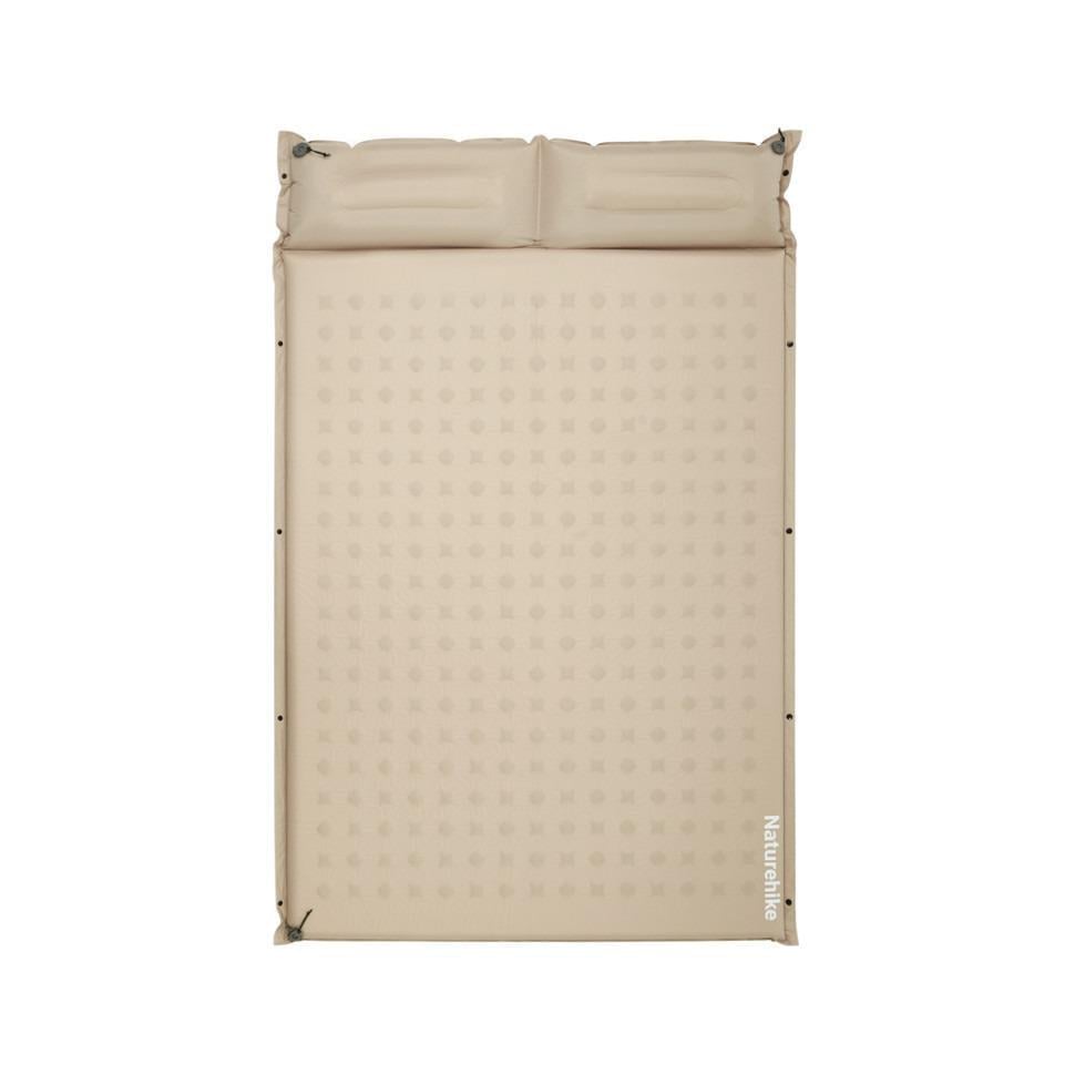 Матрас туристический самонадувающийся двухместный Naturehike CNK2550WS025 200x130x6 см Beige (6977465868756)