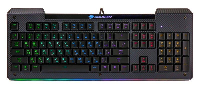 Клавіатура ігрова Cougar Aurora S USB RGB підсвічування (94619)