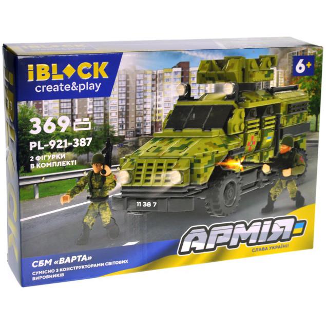 Конструктор дитячий Iblock Військовий Автомобіль СБМ Варта 369 дет. (28443360)