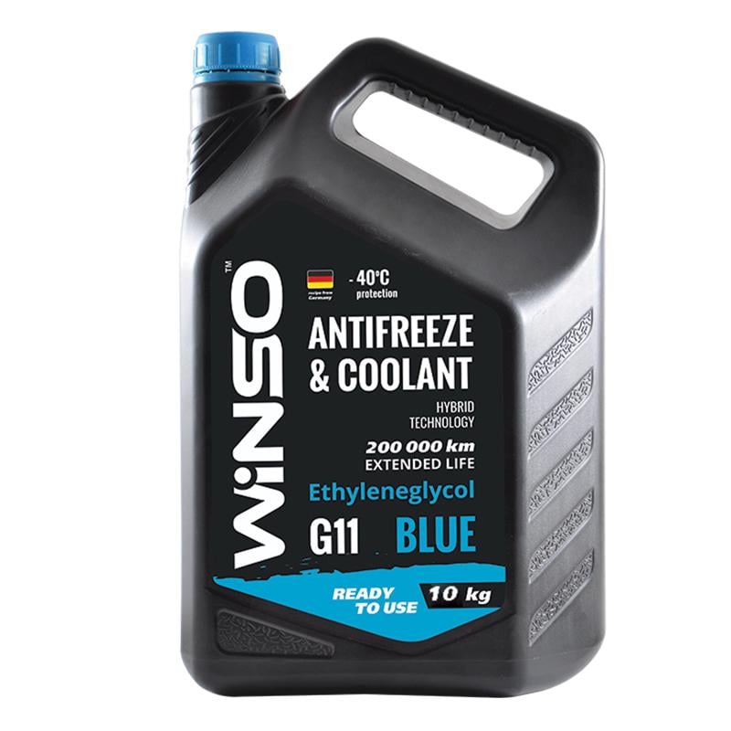 Антифриз WINSO Antifreeze & Coolant -40°C G11 10 кг Синій (881080)