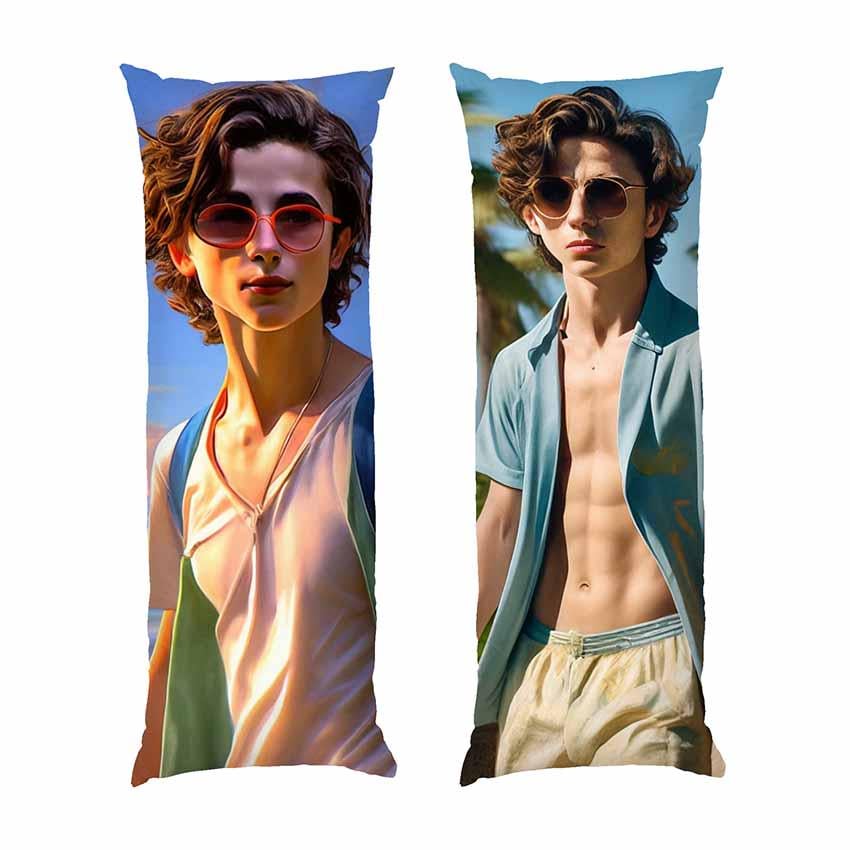 Подушка дакимакура Timothee Chalamet Sunny Day габардин 120х40 см (113175-1)