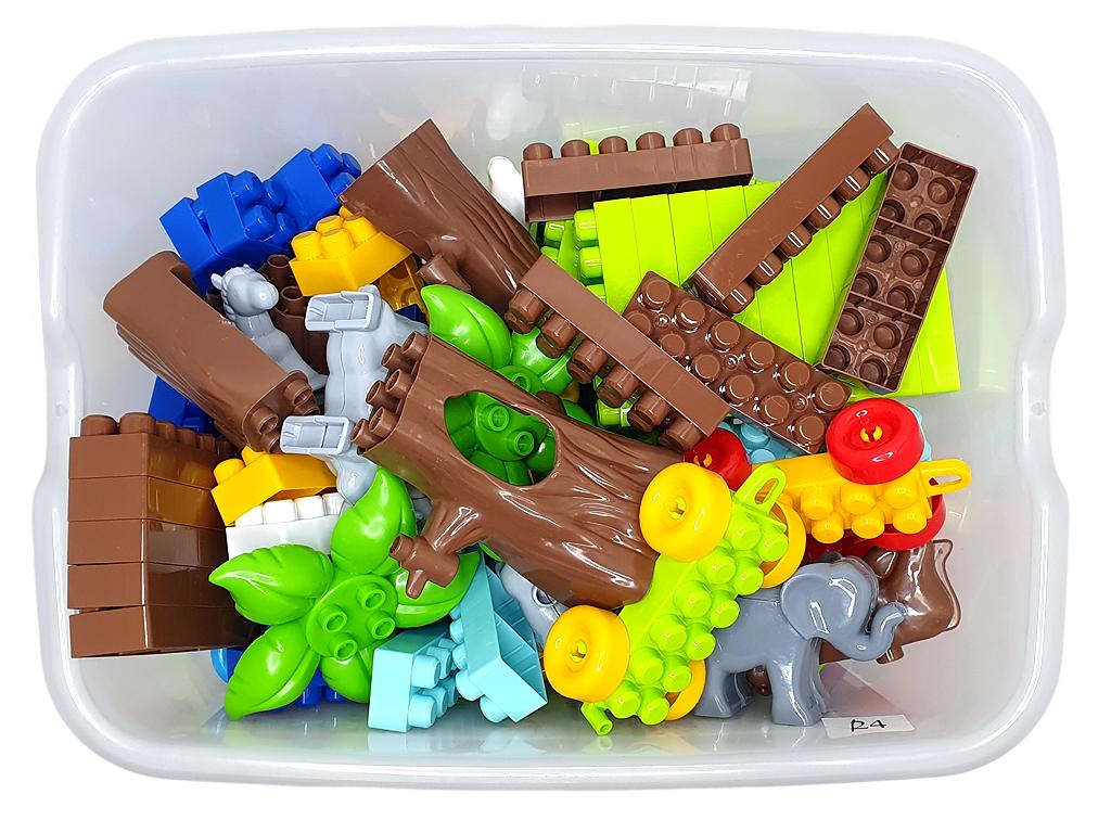 Конструктор дитячий Doloni Toys у контейнері з пластику 252 дет. Різнокольоровий (150-98-013999/03) - фото 4