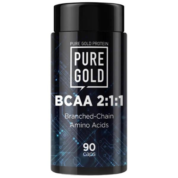 Амінокислота BCAA для спорту Pure Gold Protein BCAA 2-1-1 90 капс. (000021959)