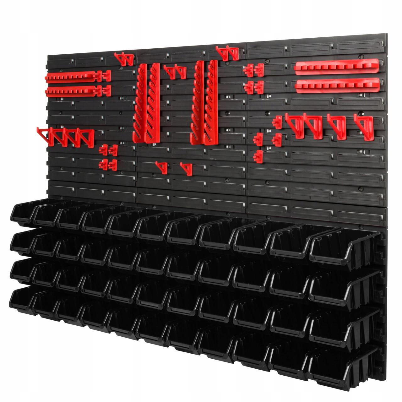 Панель для инструментов с держателями Kistenberg 117х78 см на 44 контейнере (MIX610)