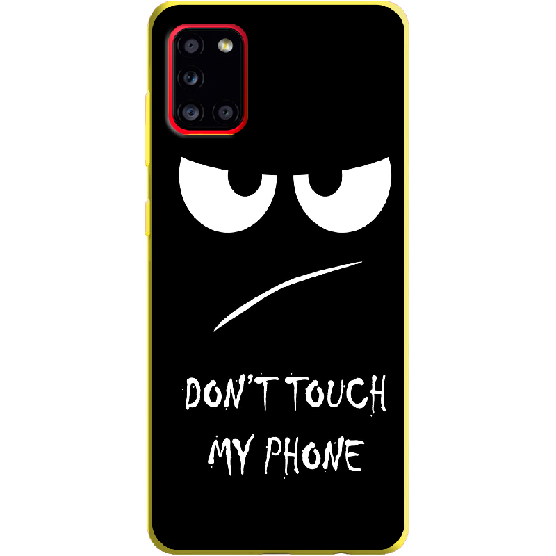 Чохол Boxface Samsung A315 Galaxy A31 Don't Touch my Phone Жовтий силікон (39470-up535-39919)