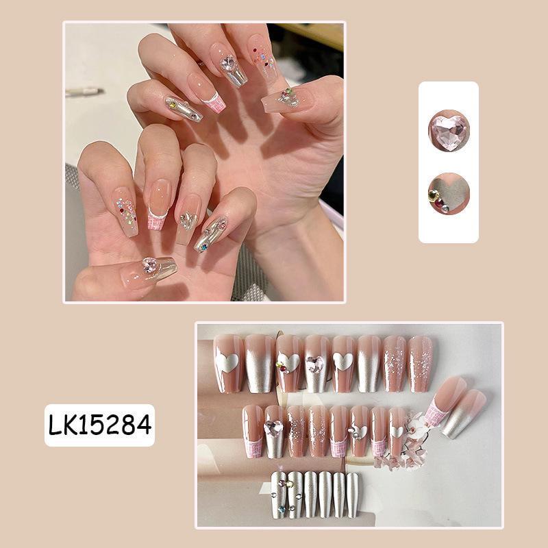 Накладные ногти с клеем Bananahall 24 шт. LK15284 Розовый (A9864) - фото 5 Накладные ногти с клеем Bananahall 24 шт. LK15284 Розовый (A9864) - фото 5