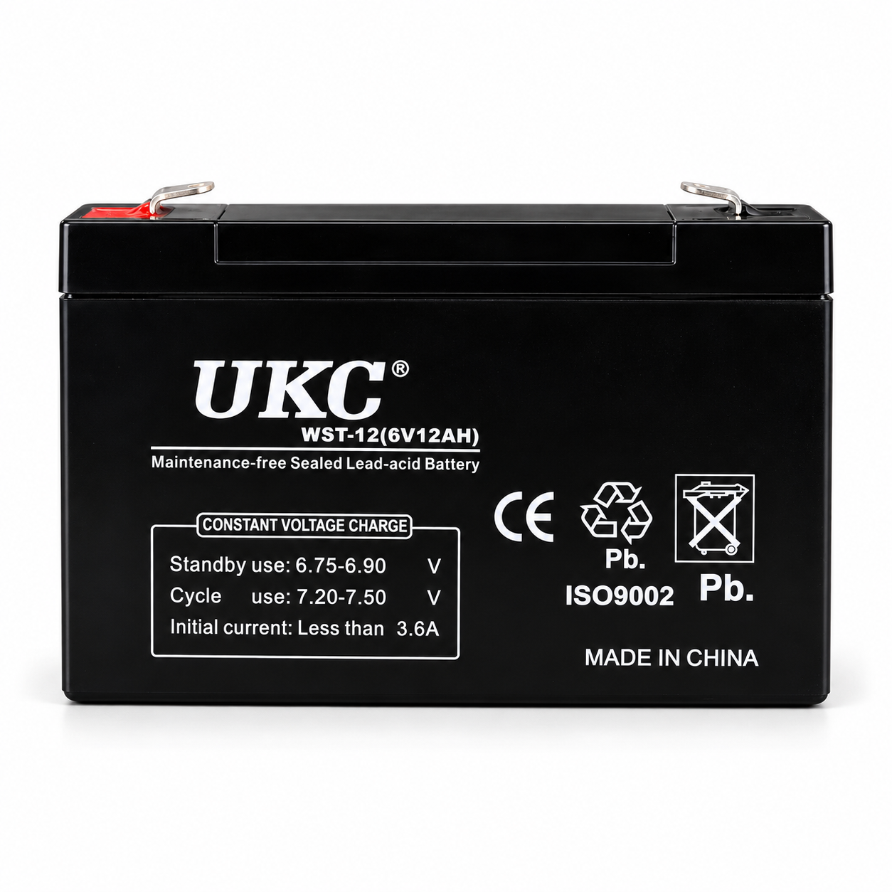 Акумулятор свинцево-кислотний UKC Battery 6V 12 Ah для ДБЖ/сигналізації/освітлення (sp2710)