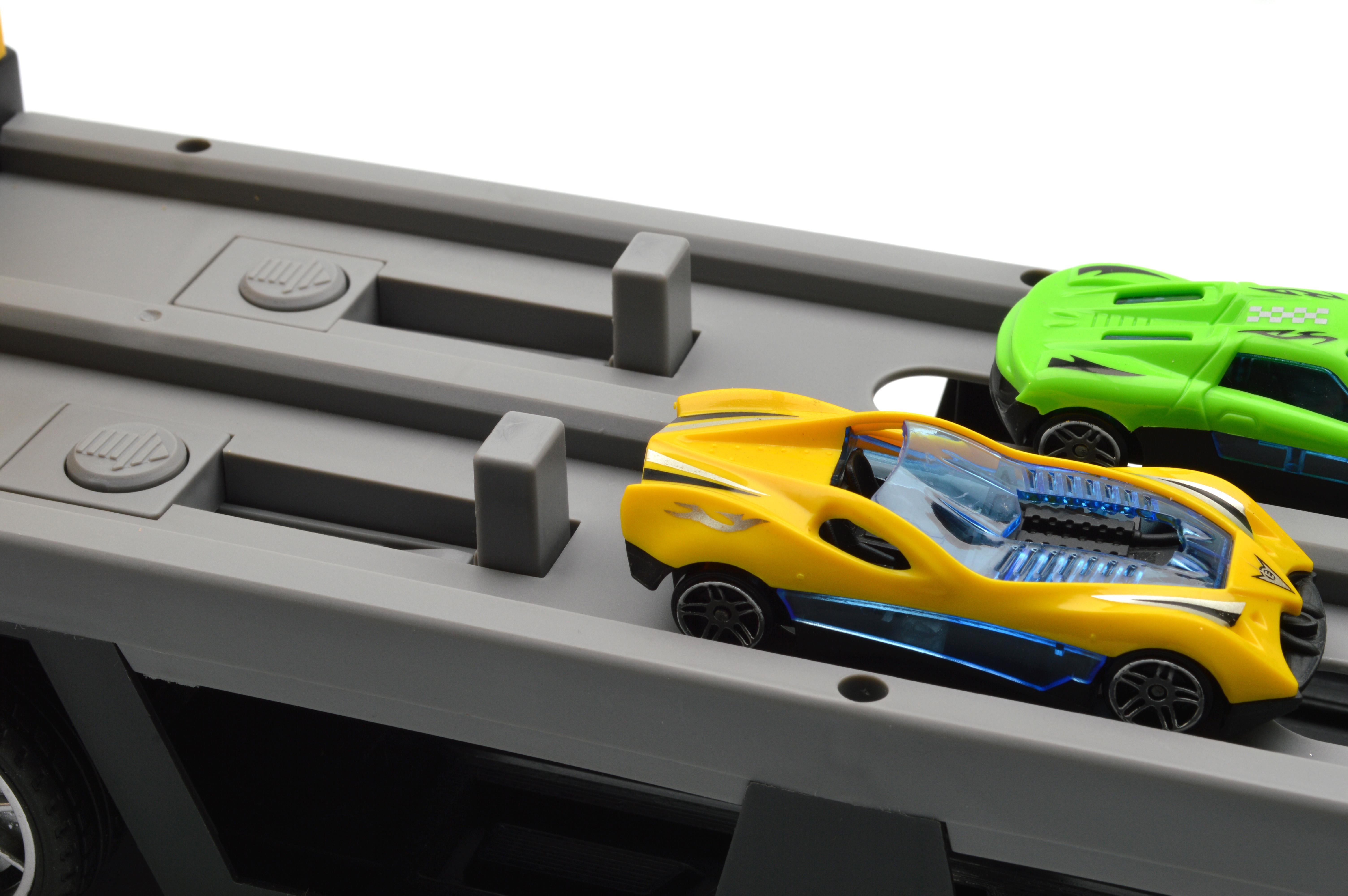 Автовоз с трамплином/пусковым механизмом/машинками (T909A) - фото 7 Автовоз с трамплином/пусковым механизмом/машинками (T909A) - фото 7