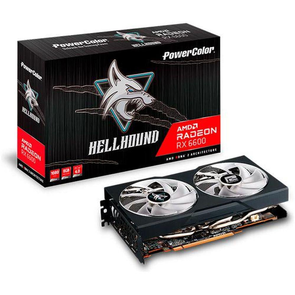 Відеокарта Radeon RX 6600 PowerColor Hellhound 8Gb GDDR6 128-bit HDMI/3xDP 2491/14000 MHz 8-pin (AXRX 6600 8GBD6-3DHL)