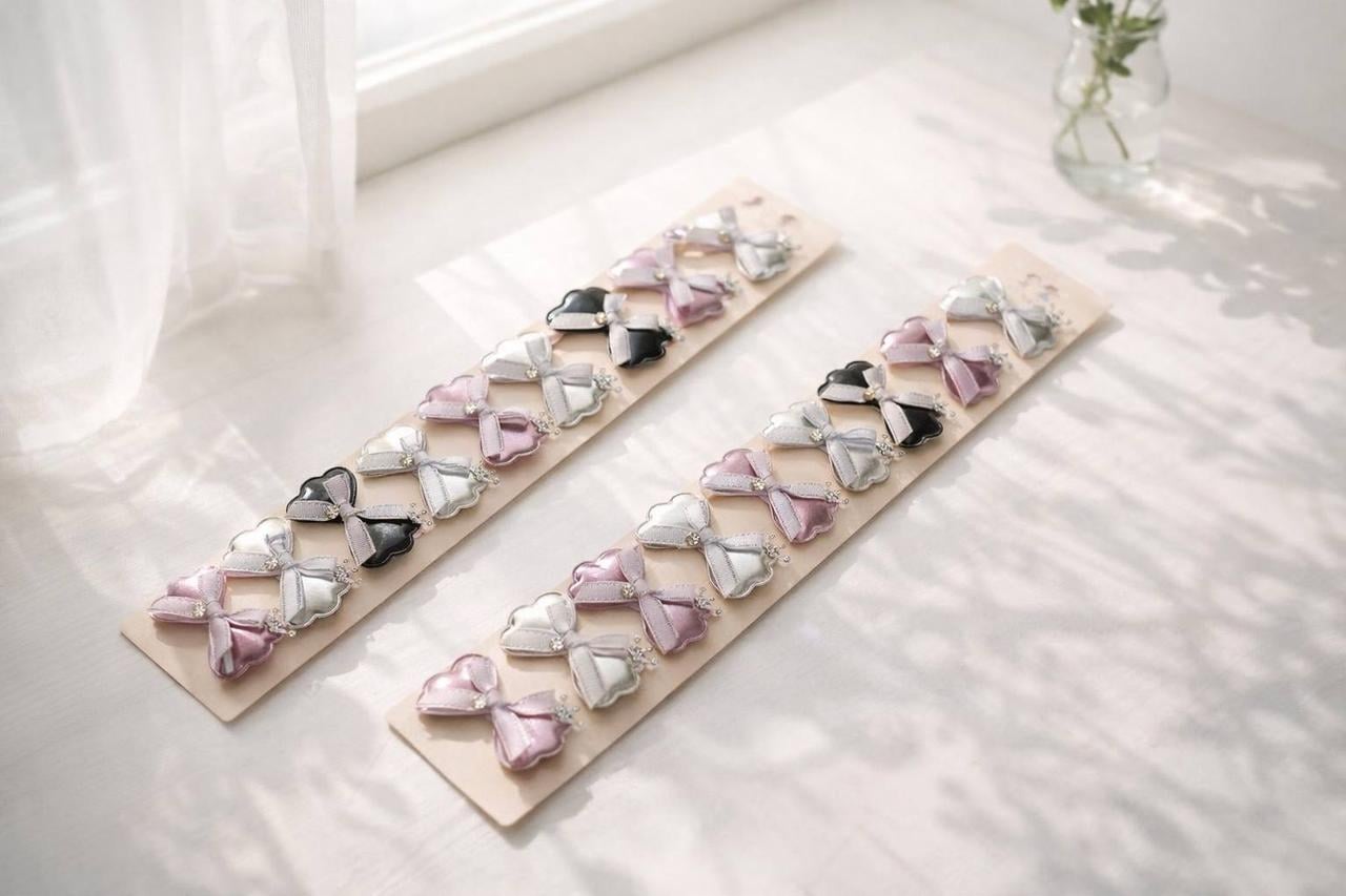 Набор декоративных клипс для волос 10 шт. Разноцветный (2901349491)