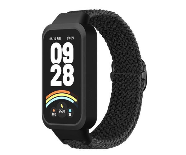 Ремешок Textile Elastic для Xiaomi Smart Band 9 Active Черный