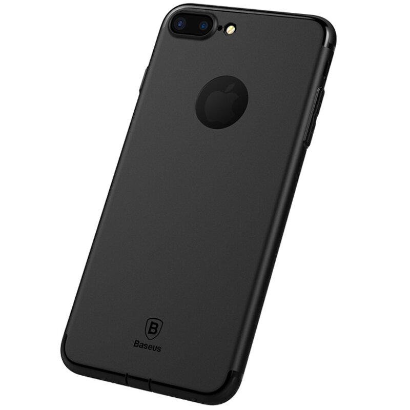 Чехол для телефона Baseus iPhone 8 Plus/7 Plus Simple Solid Black (ARAPIPH7P-MS01) - фото 2