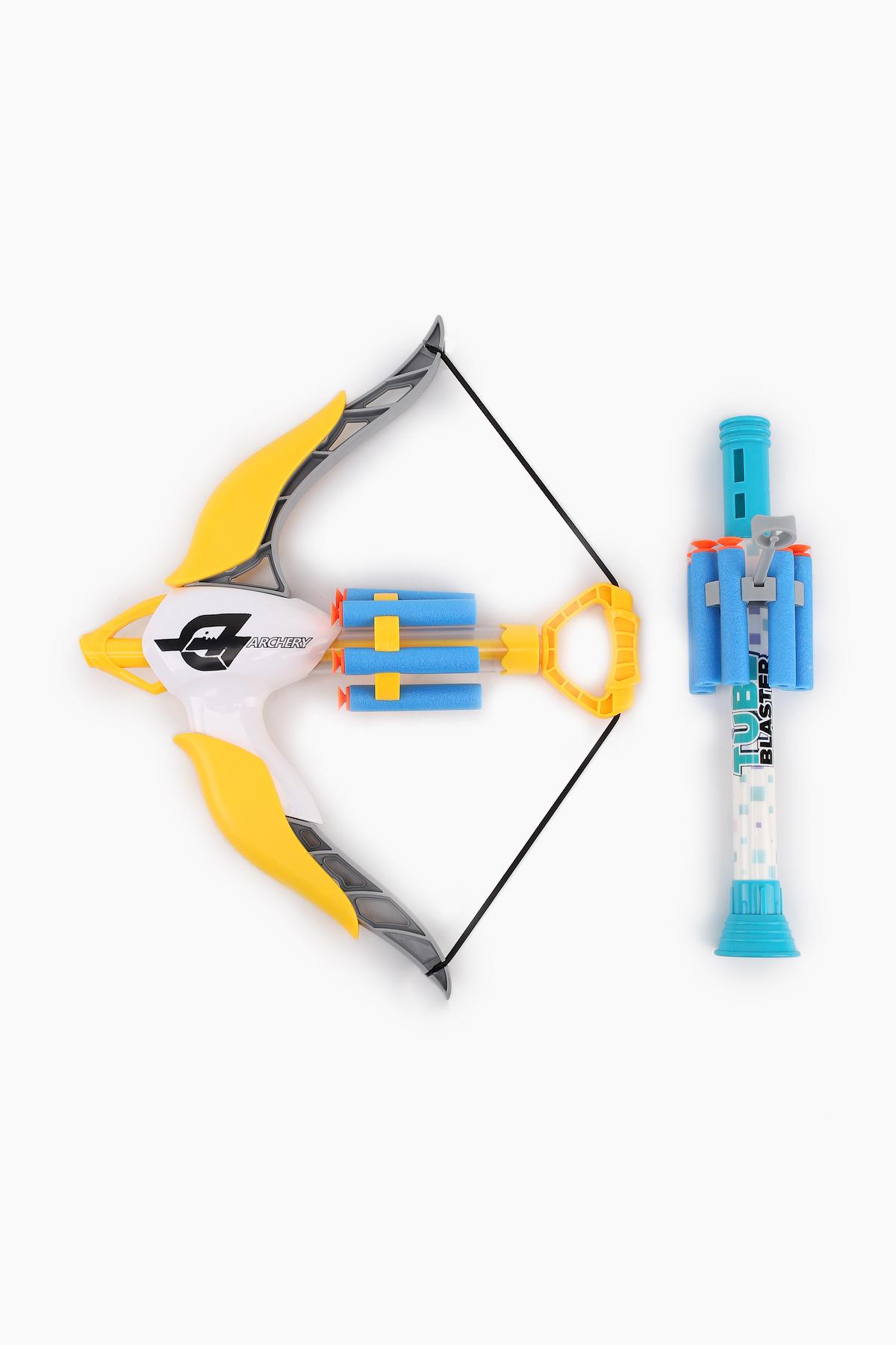 Лук и стрелы LD Toys 9012Y с электростатической наклейкой Желтый (2002012347461)