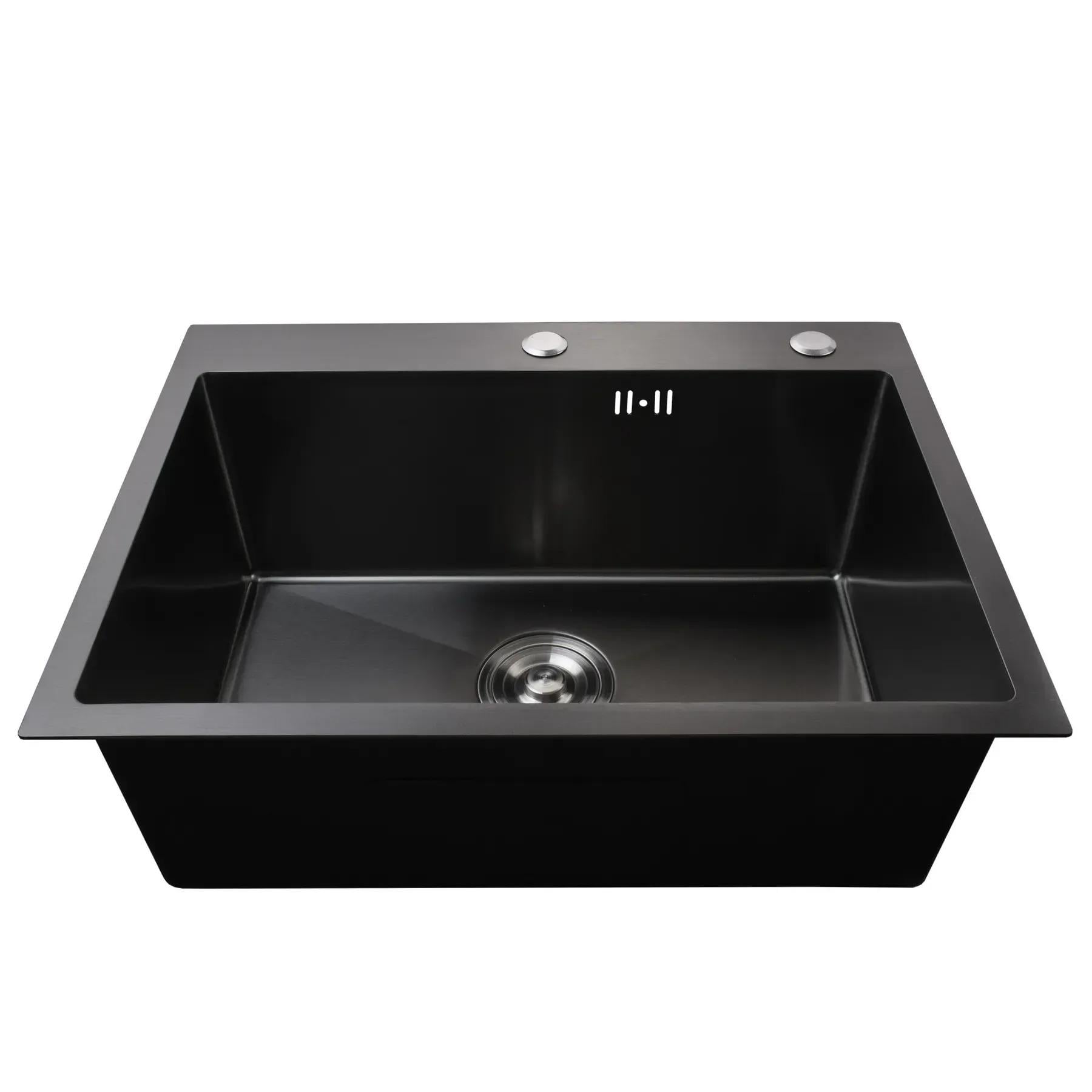 Мийка кухонна Mira 6045HG 3 мм 600х450 мм з дозатором Графіт (32094)