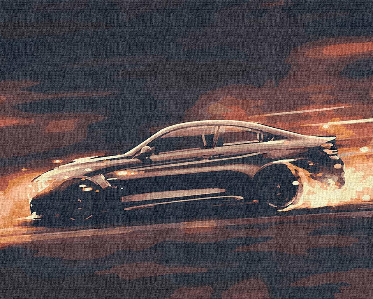 Картина по номерам Идейка Безумная скорость KHO2521 холст на подрамнике 40x50 см (1555327067)