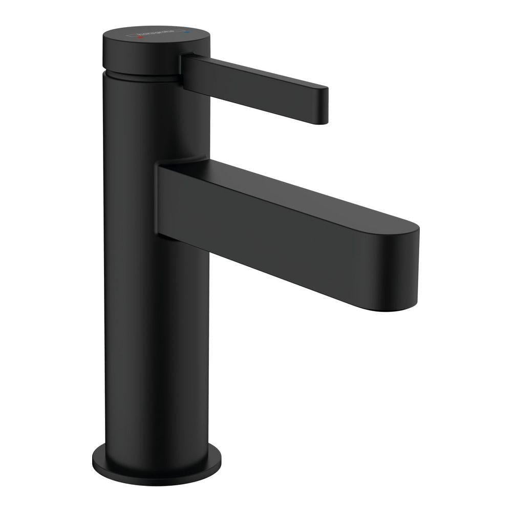Смеситель для раковины Hansgrohe Finoris 100 с донным клапаном push-open Черный матовый (76010670) Смеситель для раковины Hansgrohe Finoris 100 с донным клапаном push-open Черный матовый (76010670)