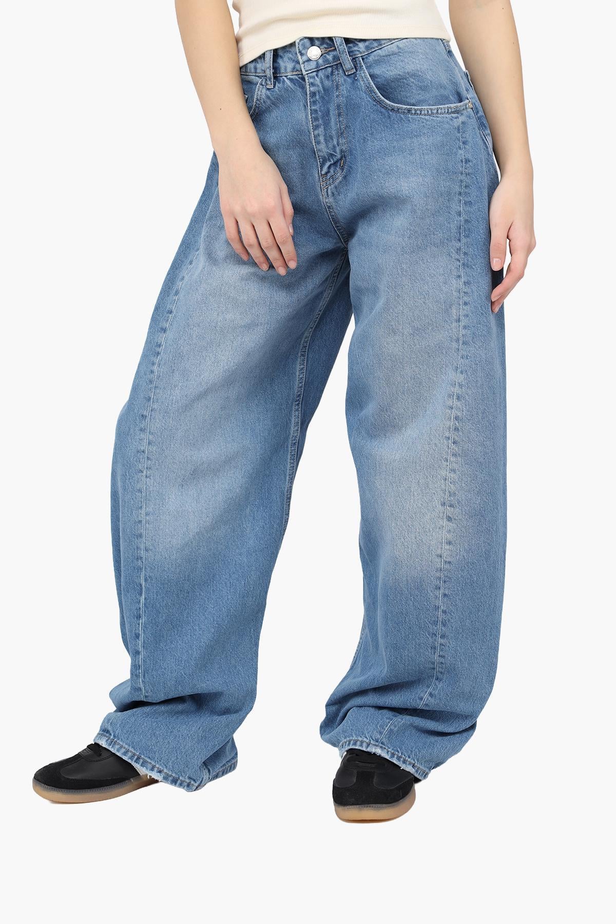 Джинси baggy жіночі р. 48 Блакитний (ЦБ-00290490)