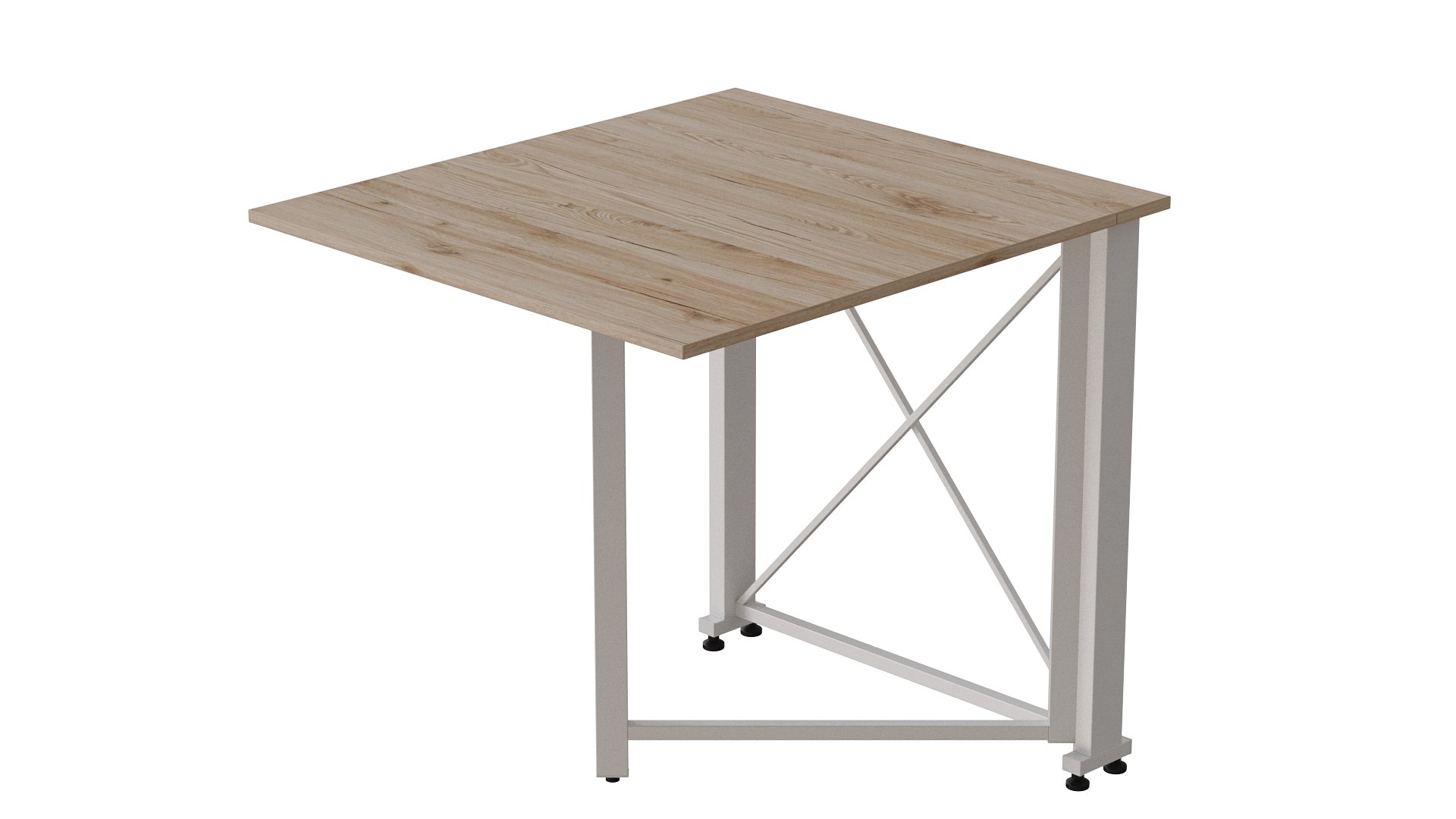 Стіл-книжка трансформер Ferrum-decor Orion 1 метал/ДСП 16 мм 750x810x730 мм Білий/Дуб Сан Марино (ORI109) - фото 1 Стіл-книжка трансформер Ferrum-decor Orion 1 метал/ДСП 16 мм 750x810x730 мм Білий/Дуб Сан Марино (ORI109) - фото 1