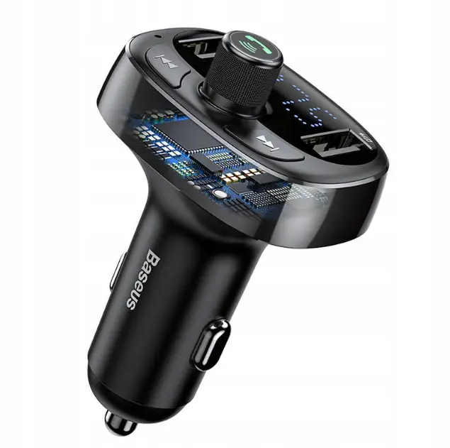 FM-трансмітер BASEUS T Shaped S-09 Car Bluetooth MP3 Player CCMT000301 Black