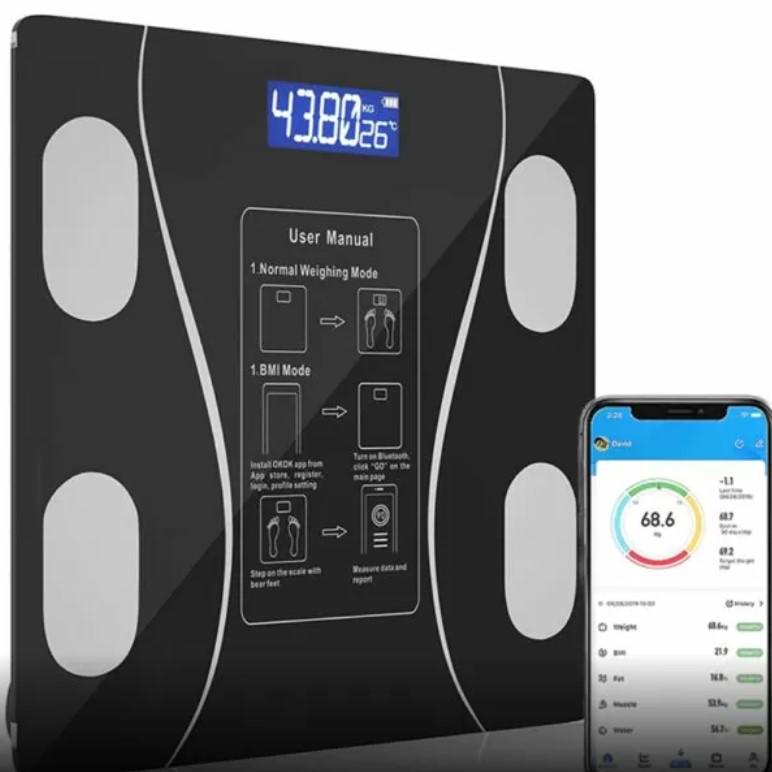 Весы напольные Scale с Bluetooth с приложением до 180 кг (22824367) - фото 4 Весы напольные Scale с Bluetooth с приложением до 180 кг (22824367) - фото 4