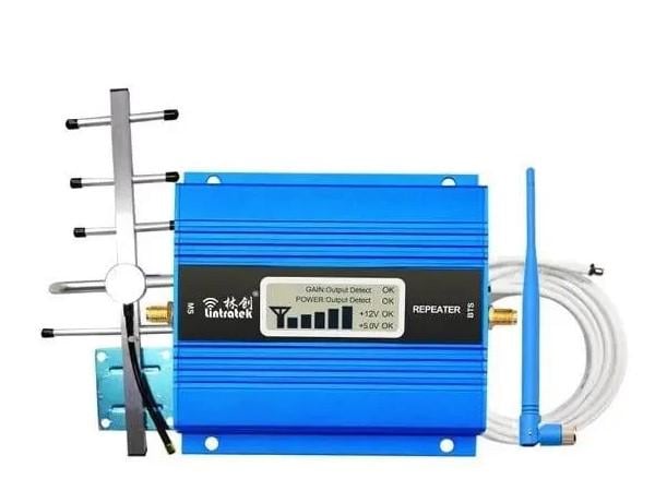 Усилитель мобильной связи Lintratek 2G/3G/4G/LTE 1800 МГц с наружной антенной/терминальной антенной/адаптером/кабелем