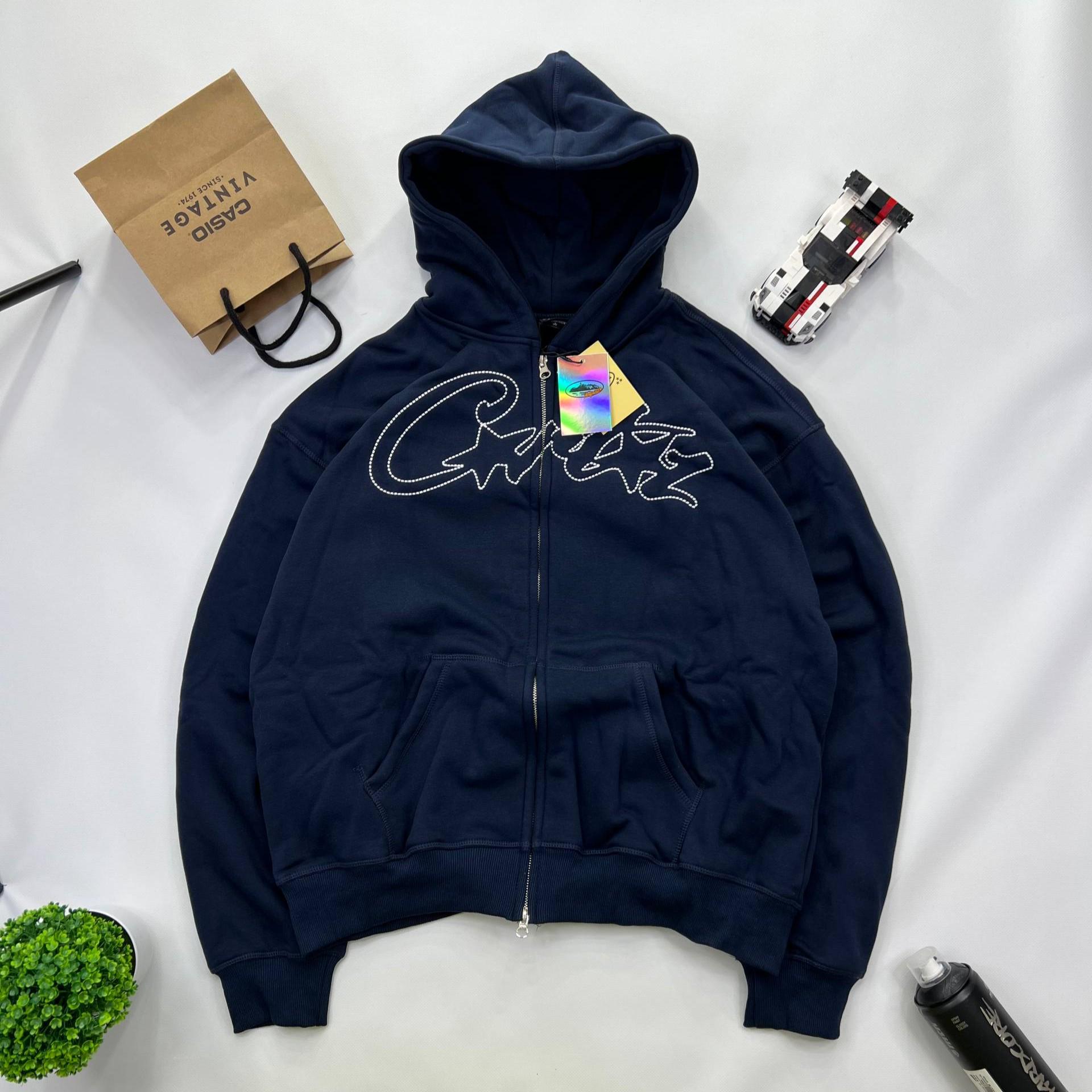 Худи-зип Corteiz streetwear XL Blue (30295193)