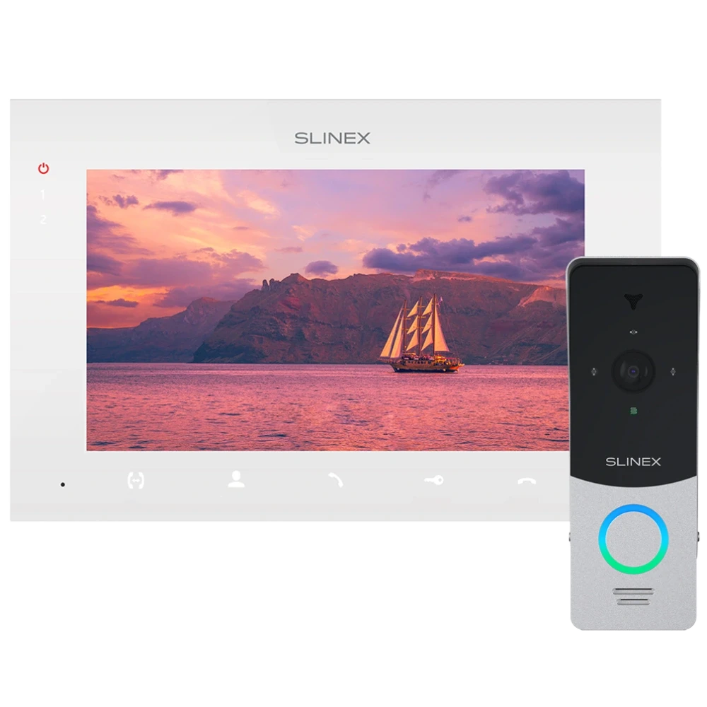 Комплект відеодомофону Slinex ML-20HD SQ-07MTHD White/Black (2863455585)