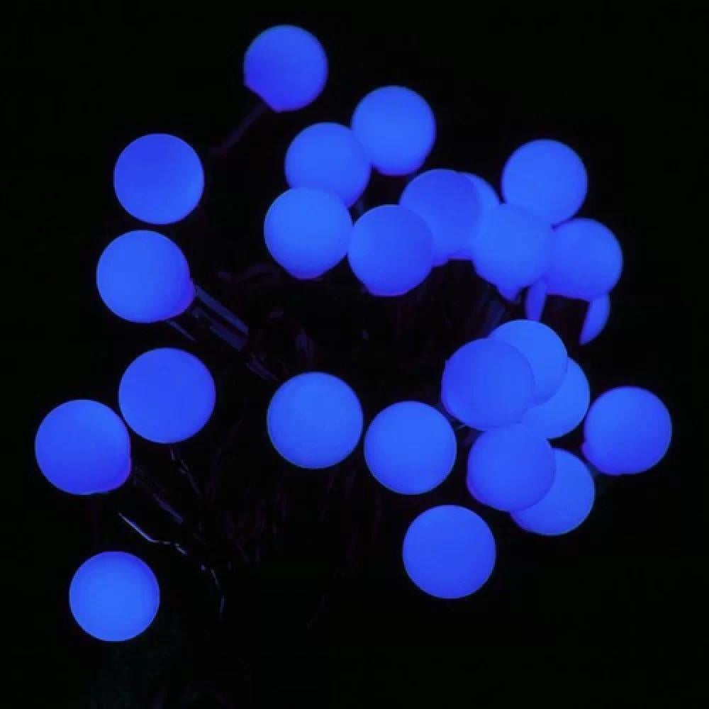 Гірлянда Кульки LED 40 Ø 23 мм Блакитний (1-93) Гірлянда Кульки LED 40 Ø 23 мм Блакитний (1-93)