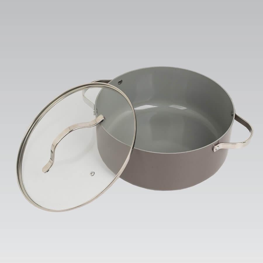 Кастрюля Maestro Ceramic 4,1 л с крышкой 24 см (MR-4009-24)
