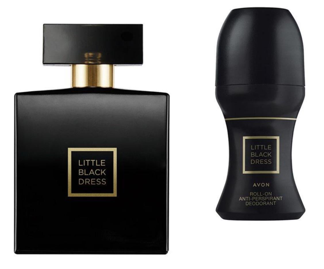 Набор женский парфюмированный Avon Little Black Dress 2в1 аромат и шариковый дезодорант 100/50 мл