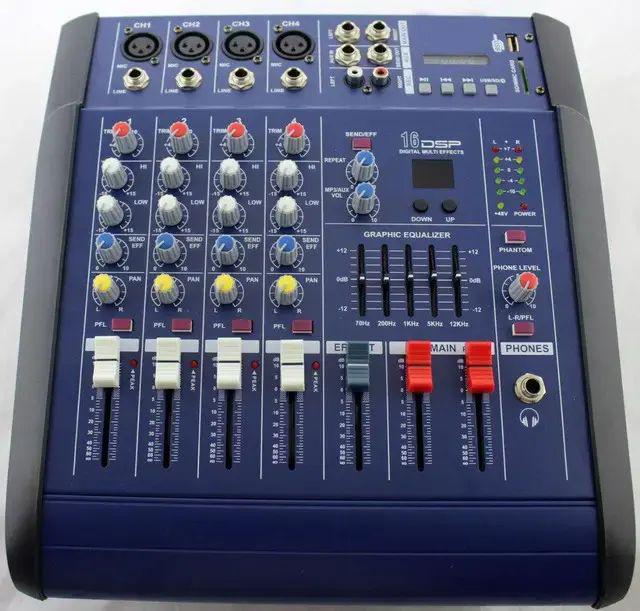 Звуковой микшерный пульт 4-канальный 2А 230 В/50 Гц 100 Гц-20 кгц MX 4200D-2A Bluetooth SD/MMC активен с FM-радио (opt-103679)