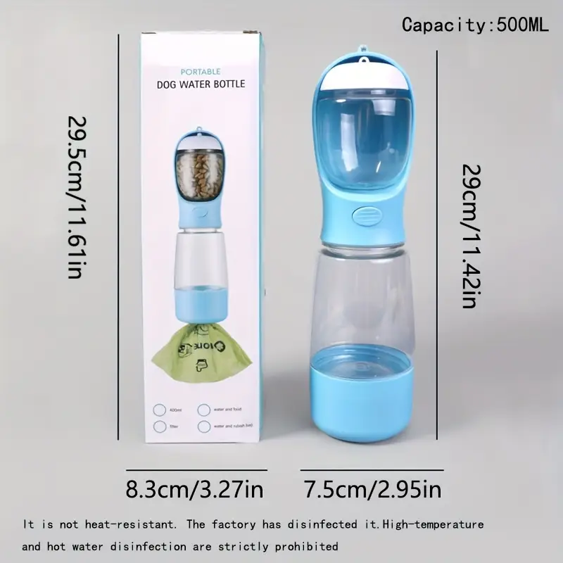 Поилка-миска для собак RM3300477 3в1 Синий - фото 3