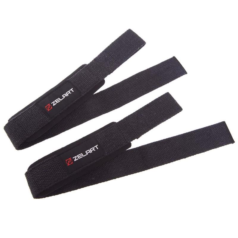 Лямки для тяги Zelart SB-167065 полиэстер 52х3,8 см 2 шт. Черный (SB-167065) - фото 6