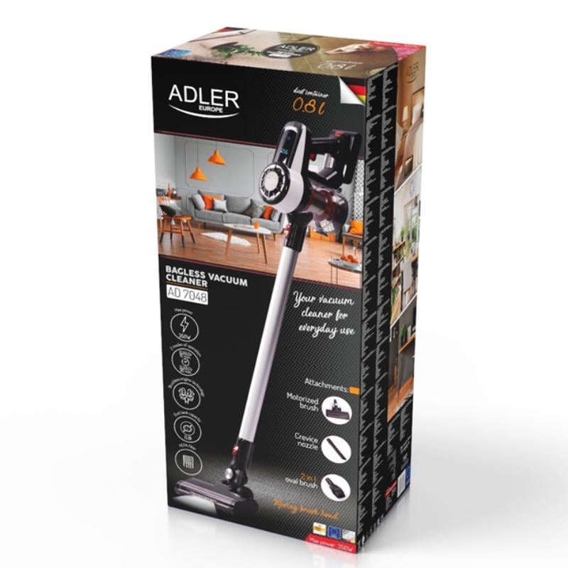 Пылесос вертикальный Adler AD 7048 беспроводной без мешка ручной 350 Вт 2 режима - фото 10 Пылесос вертикальный Adler AD 7048 беспроводной без мешка ручной 350 Вт 2 режима - фото 10