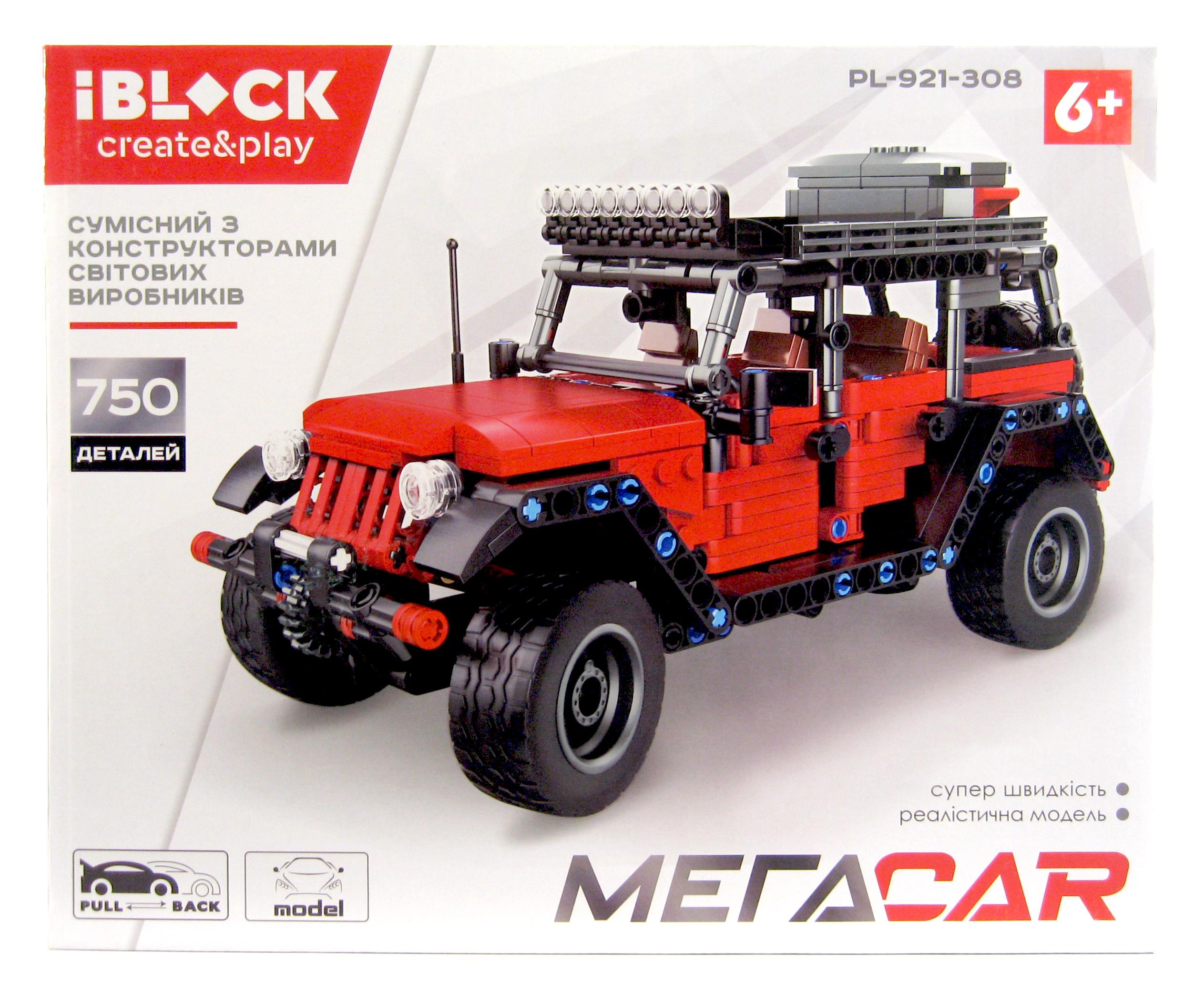 Конструктор iBlock PL-921-308 Позашляховик 750 деталей