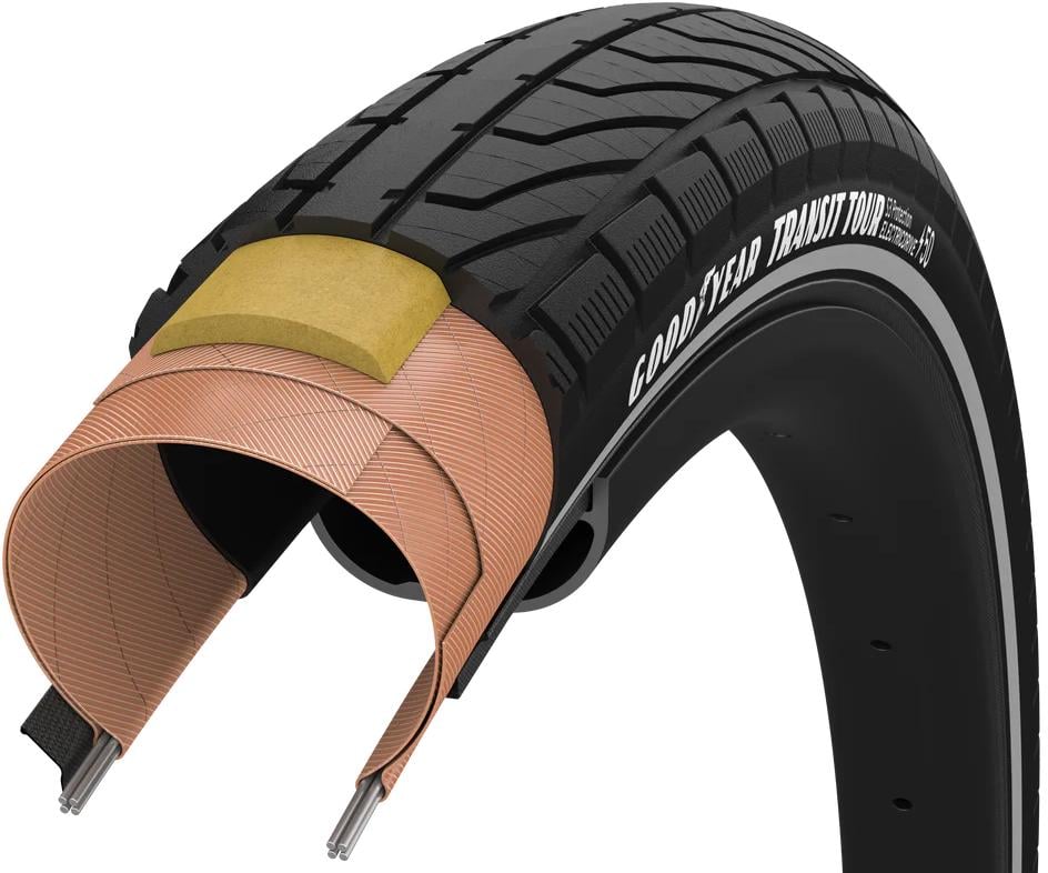 Покрышка GoodYear 27.5x2.00 50-584 Transit Tour S3 Protection Wire + reflective strips 60tpi Black Покрышка GoodYear 27.5x2.00 50-584 Transit Tour S3 Protection Wire + reflective strips 60tpi Black