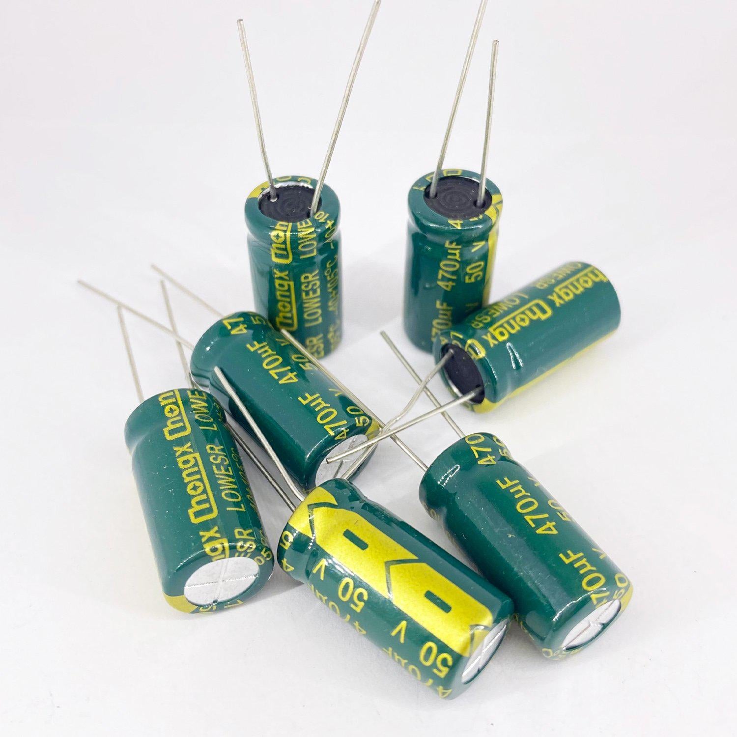 Электролитические конденсаторы ChongX 470 мкф 50V 10x20 мм 105 °C LOW ESR (5443)