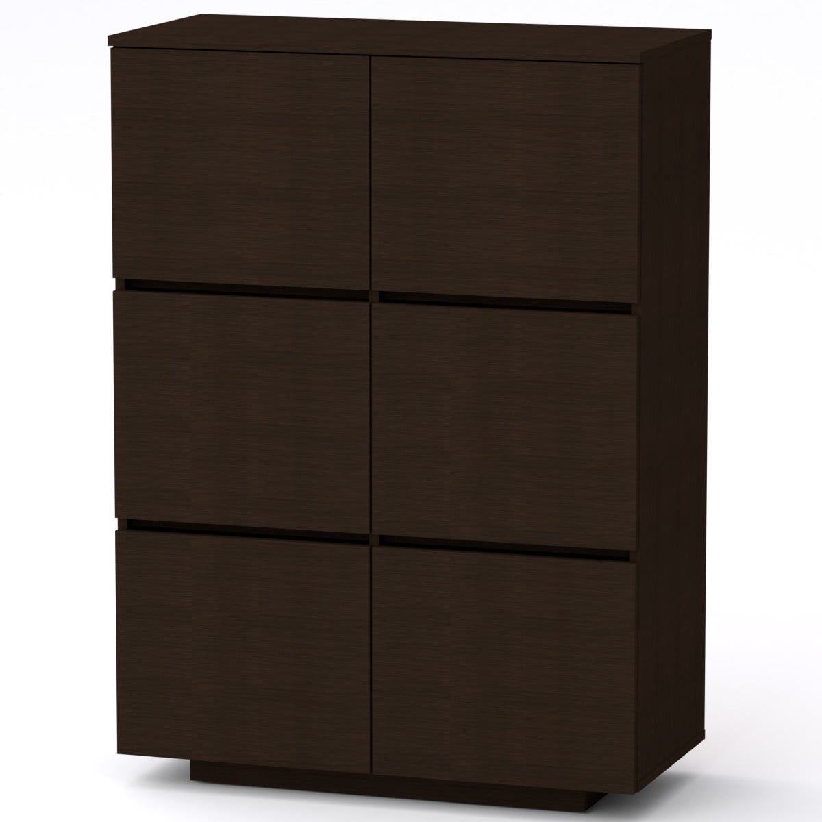 Комод Компанит МГ 5 Тумба 2 85х40х118 см Венге темный (14731)