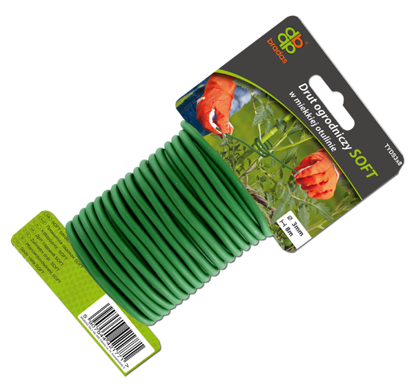 Проволока садовая SOFT из мягкого ПВХ 4 мм х6 м (TYDS4X6) Проволока садовая SOFT из мягкого ПВХ 4 мм х6 м (TYDS4X6)