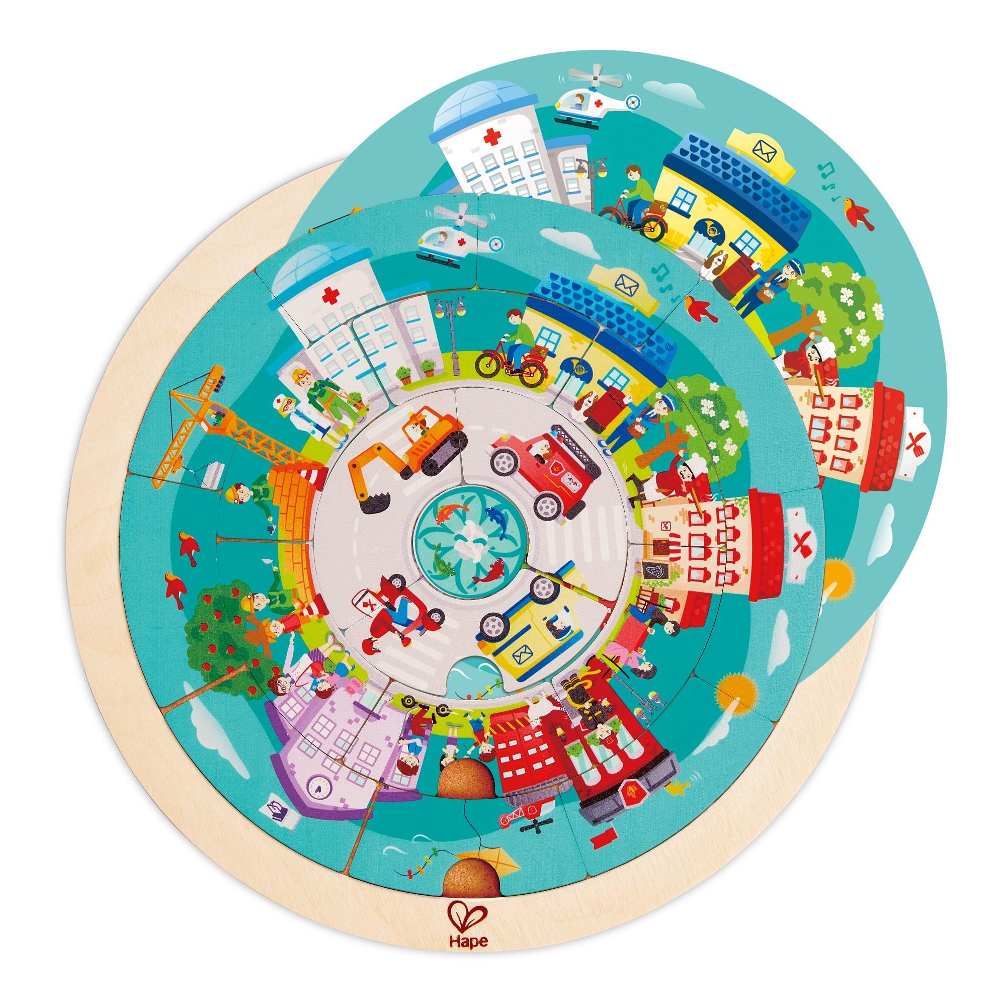 Пазл дерев'яний Hape Місто професій (E1624)