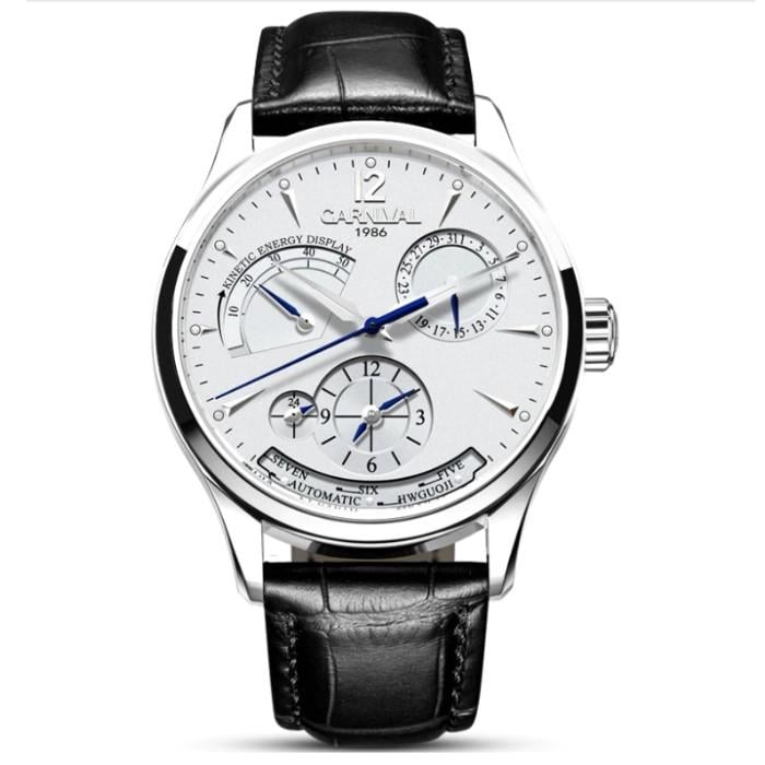 Часы мужские Carnival Kinetic со стальным корпусом 41х13 мм Серебро с черным (150-96-8722) Часы мужские Carnival Kinetic со стальным корпусом 41х13 мм Серебро с черным (150-96-8722)
