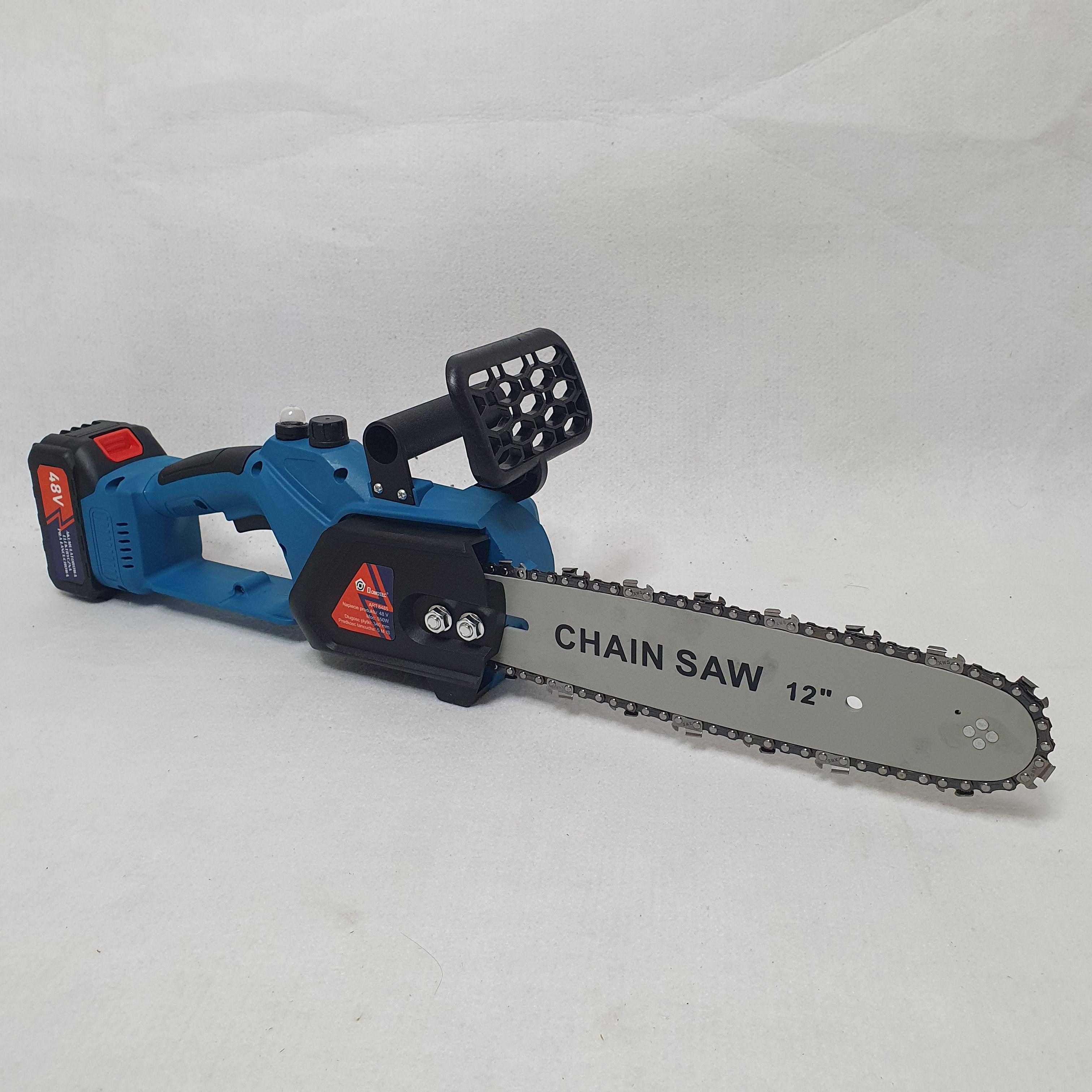 Пила аккумуляторная цепная Domotec Chain с 2 аккумуляторами 12B 48V для обрезки деревьев (Saw -FG-97)
