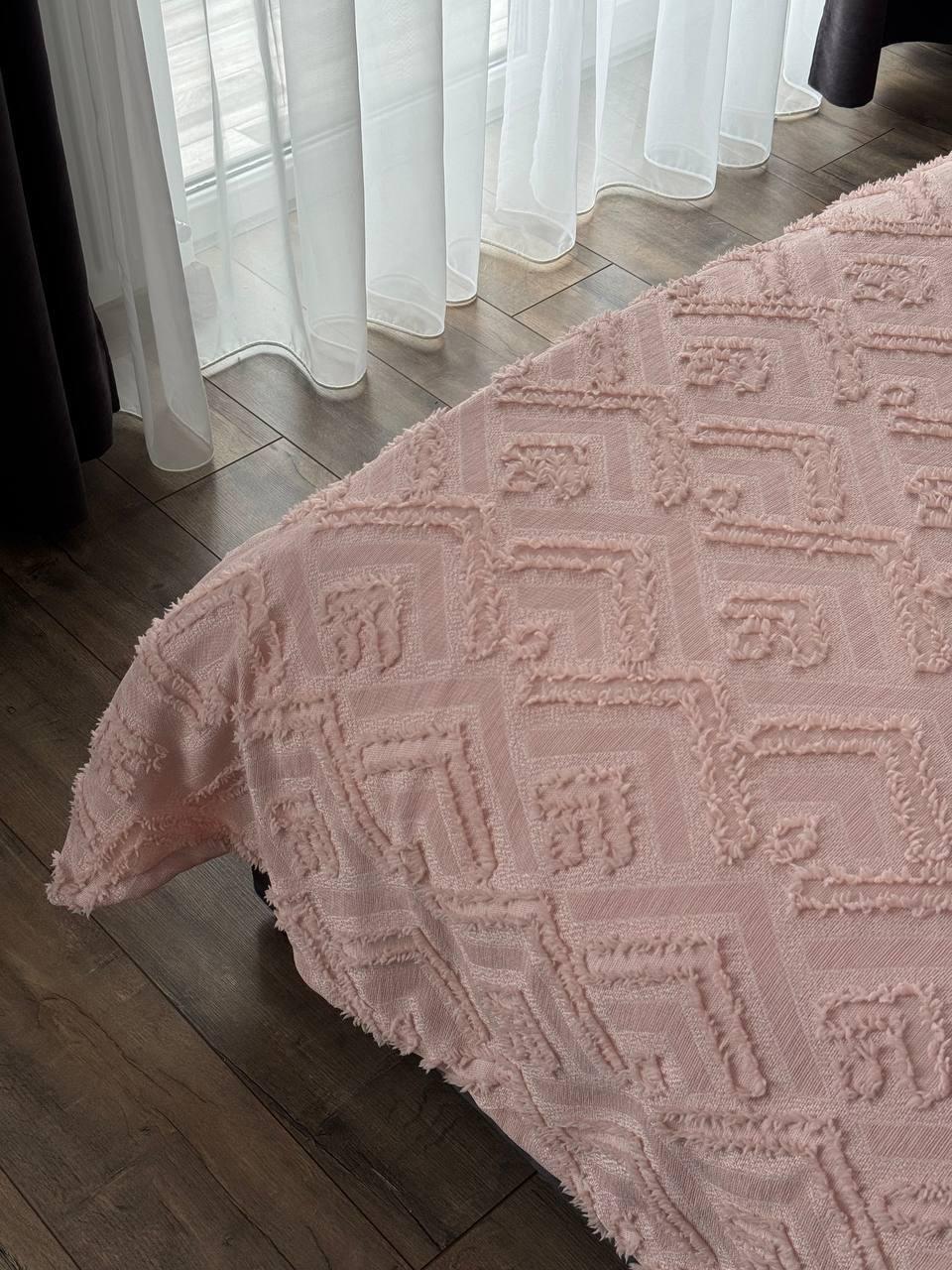 Покривало Бйорк 260x250 см Ніжно-рожевий (23743-12-260x250cm) - фото 3