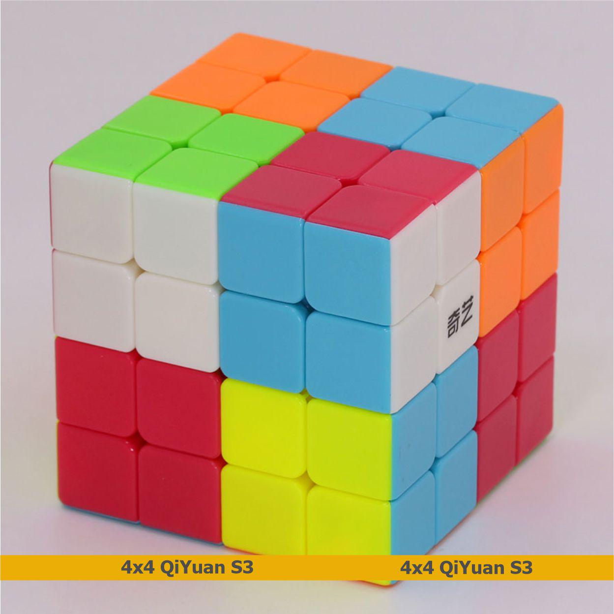 Головоломка кубик QiYi QiYuan S3 4x4 stickerless Цветной (134239) - фото 4 Головоломка кубик QiYi QiYuan S3 4x4 stickerless Цветной (134239) - фото 4