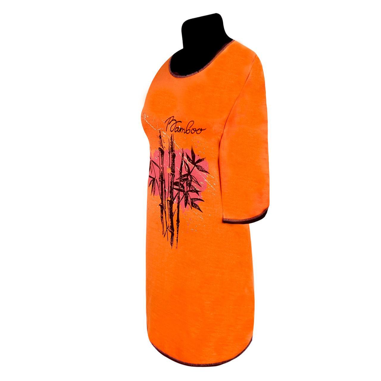 Туніка жіноча з начосом 937 Бамбук р. 44/46 Помаранчевий (1773562805) - фото 2 Туніка жіноча з начосом 937 Бамбук р. 44/46 Помаранчевий (1773562805) - фото 2