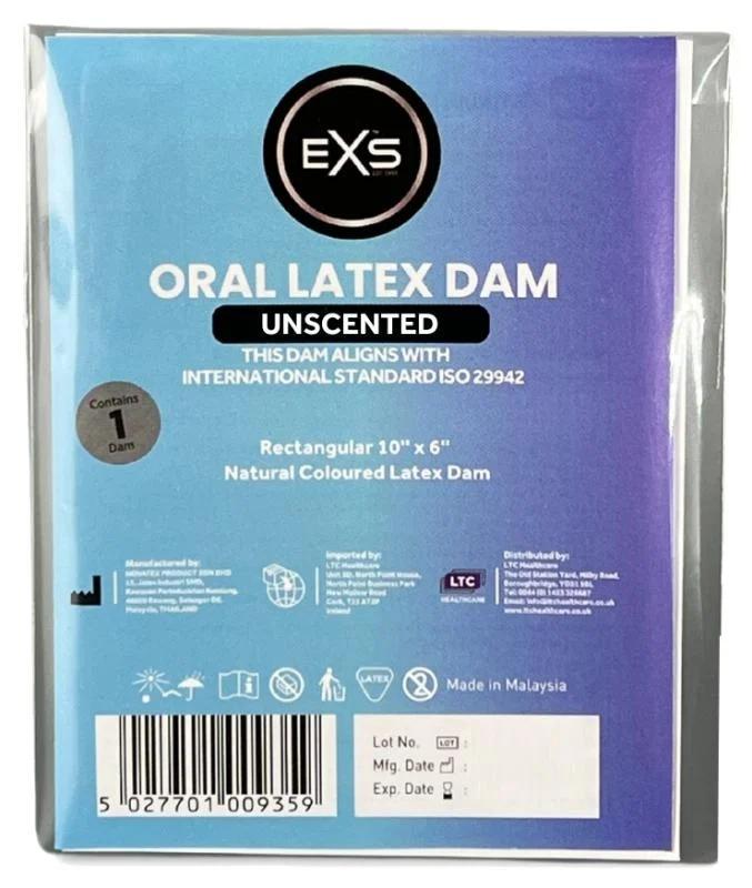 Латексна серветка для орального сексу EXS Oral Latex Dam Unscented 1 шт. (BLS09441)