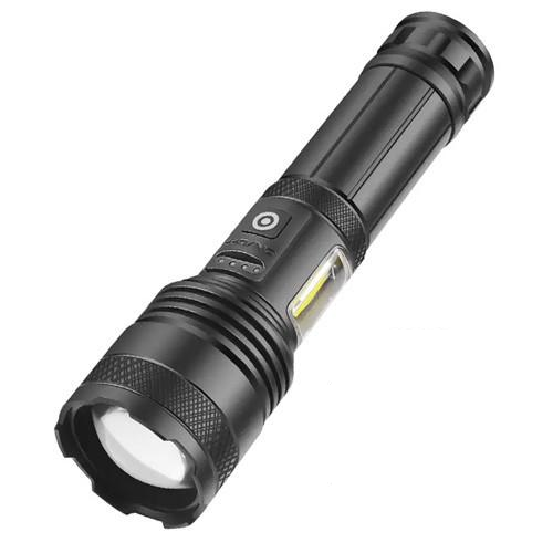 Ліхтар PLD-P815 LED PM10-TG+COB 1х18650/3xAAA Powerbank індикація заряду Laser White White/Red (2245500272)