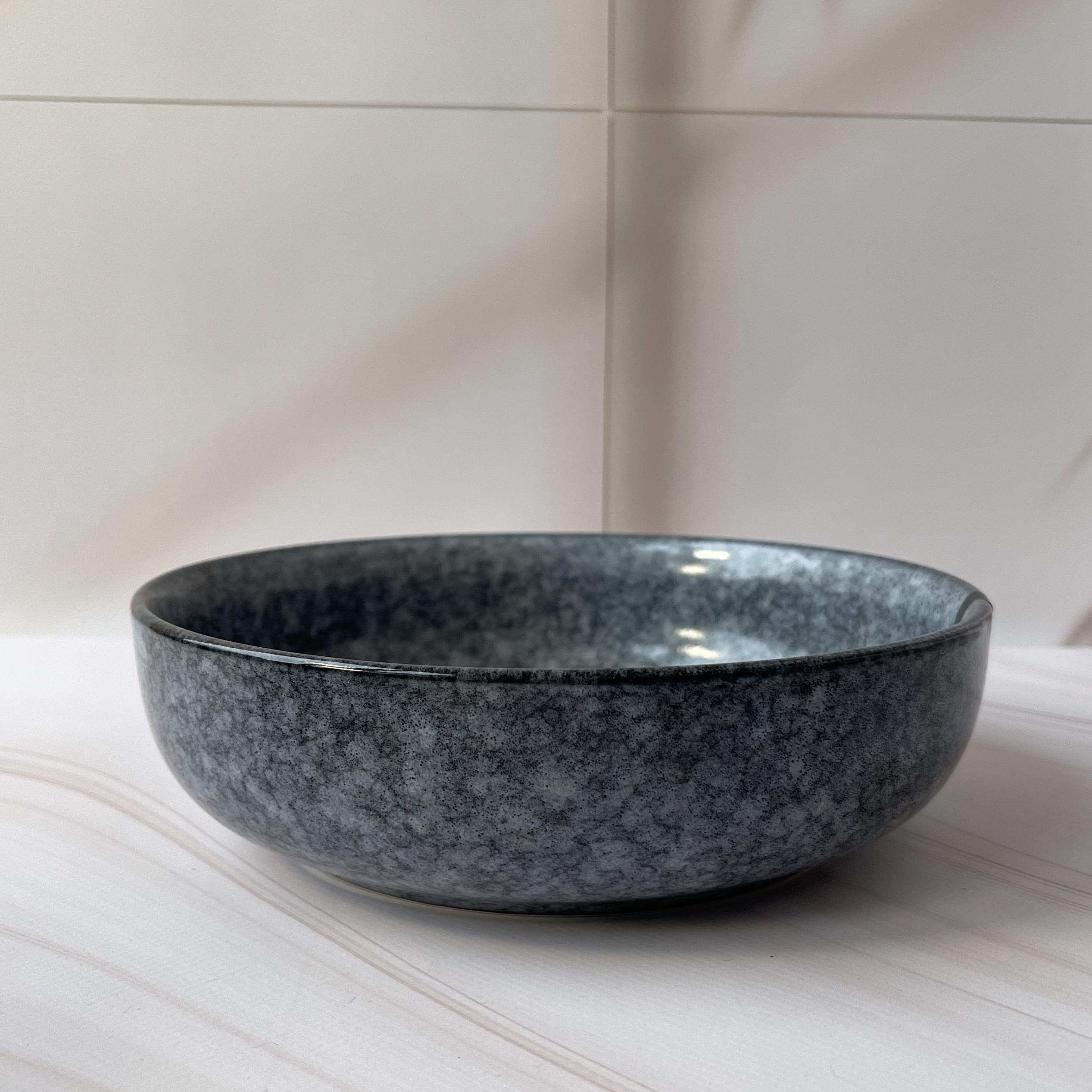 Столовый сервиз посуды Ardesto Loreto 5 предметов на 1 персону темно-серый мраморный фарфор - фото 15